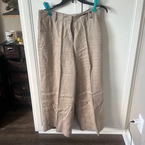 Lafayette 148 cream trousers 100% Linen